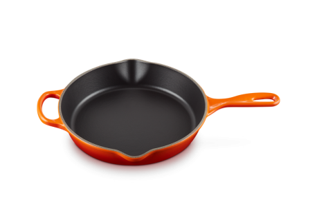 Le Creuset Po Le En Fonte Skillet Rond Cm Orange Volcanique Les