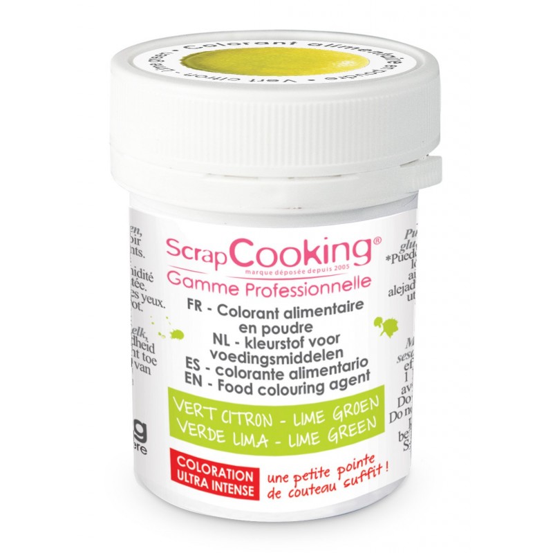 Scrapcooking - Colorant Poudre Vert Sapin 5 g - Les Secrets du Chef