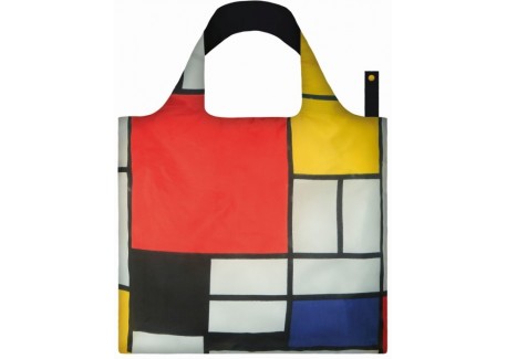 Sac shopping Mondrian - sac de course pliable Loqi Collection Museum
