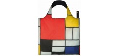 Sac Réutilisable Pliable Museum Collection Mondrian Composition de Rouge, Jaune