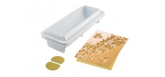 Moule Rigide + Feuille en Silicone 3D Bûche Starlight