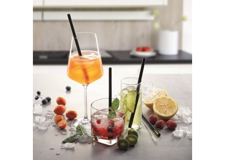 Pailles en verre réutilisables de 20cm, 4 pièces, colorées pour boissons,  jus, pailles de Cocktail écologiques, Bar - AliExpress