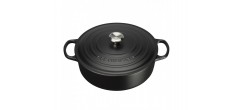 Sauteuse Signature Basse Ronde 6,2 L Fonte Noir Mat 30 cm