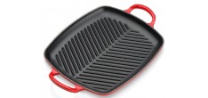 Grill en Fonte Rectangulaire 30 cm Rouge Cerise