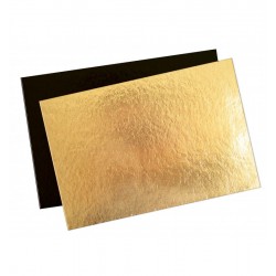 Semelle à bûche en carton doré - 29cm (5pcs) 