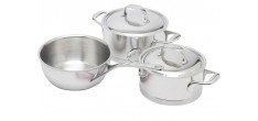 Atlantis 7 Primeur Batterie de Cuisine Casseroles Inox 3 pcs