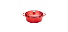 Cocotte Fonte Signature Ovale 4,1 L Rouge Cerise (27 cm)