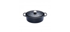 Cocotte Fonte Signature Ovale 4,1 L Noir Mat (27 cm)