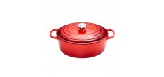 Cocotte Fonte Signature Ovale 7,5 L Rouge Cerise (33 cm)