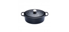 Cocotte Fonte Signature Ovale 7,5 L Noir Mat (33 cm)