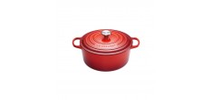 Cocotte Fonte Signature Ronde 3,3 L Rouge Cerise (22 cm)