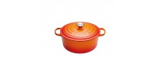 Cocotte Fonte Signature Ronde 3,3 L Orange Volcanique (22 cm)