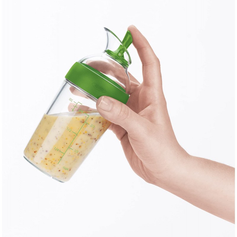 Shaker à vinaigrette 200 ml, sans BPA pour éviter les fuites, pot