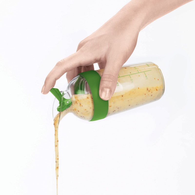 Shaker à vinaigrette 200 ml, sans BPA pour éviter les fuites, pot