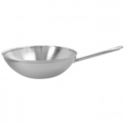 Apollo 7 Casserole Basse Inox avec Couvercle en Verre 24 cm