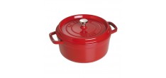 Cocotte Fonte Ronde 26 cm Rouge Cerise 5,2 l 