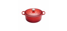 Cocotte Fonte Signature Ronde 5,3 L Rouge Cerise (26 cm)