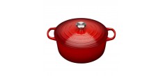 Cocotte Fonte Signature Ronde 6,7 L Rouge Cerise (28 cm)