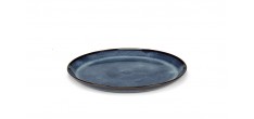 Pascale Naessens Pure Assiette Ronde 23,5 cm Bleu Foncé Emaillé 