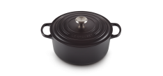 Signature Ronde Gietijzeren Stoofpot 6,7 L Mat Zwart (28 cm)