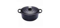 Cocotte Fonte Signature Ronde 12 L Noir Mat (34 cm)