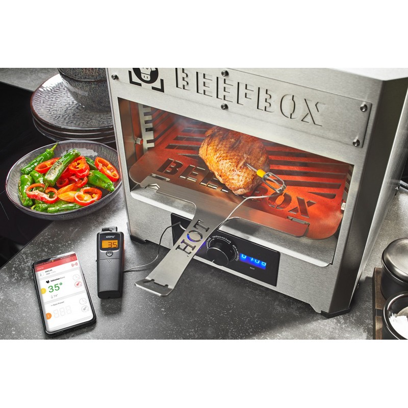 Thermomètre à viande numérique pliant pour barbecue MASTER Chef avec sonde  en acier inoxydable