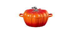 Cocotte Fonte Citrouille 3.7 L Orange Volcanique (24 cm) 