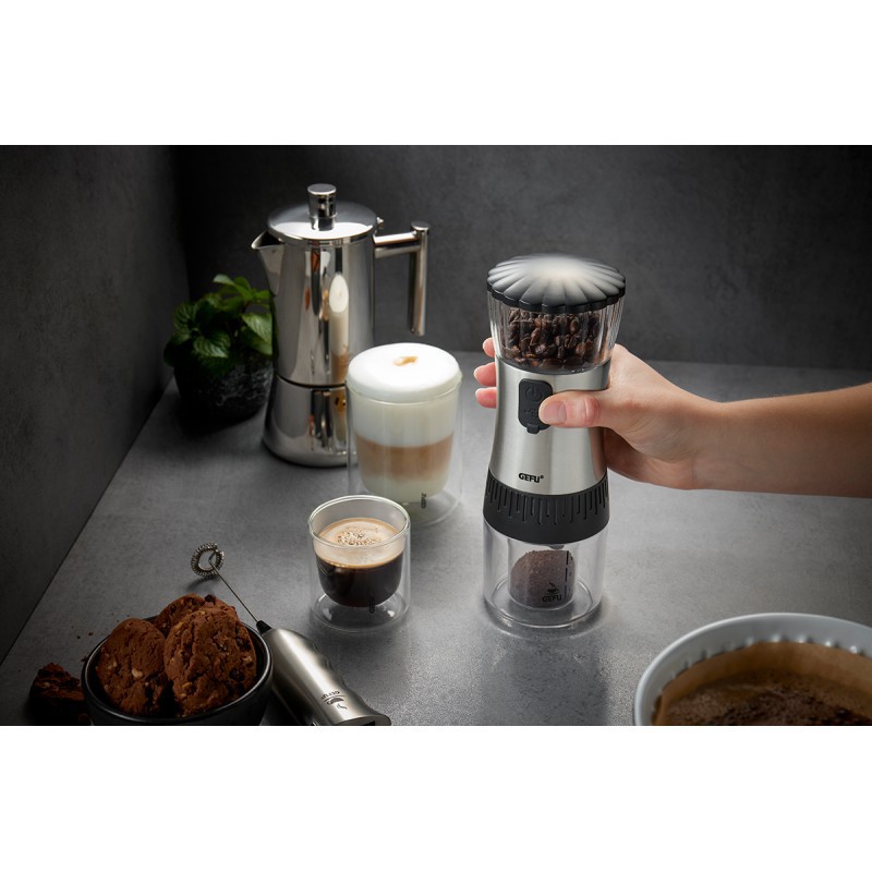 Moulin à café manuel avec broyeur en céramique réglable en continu