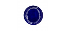 Ottolenghi Feast Assiette Lapis Lazuli Swirl - Stripes Blanc 26,5 cm 