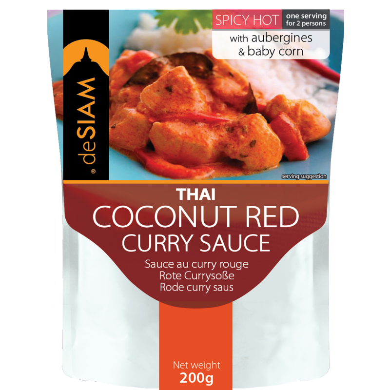 deSIAM - Pâte de Curry Rouge 200 g - Les Secrets du Chef