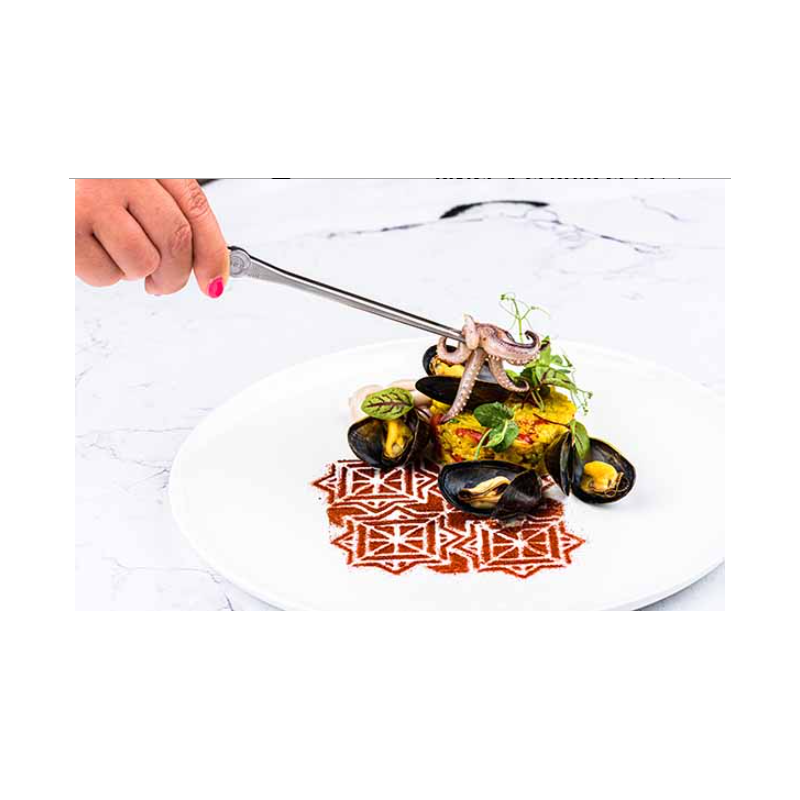 pince alimentaire 21 cm, pince à salade, pince de cuisine à
