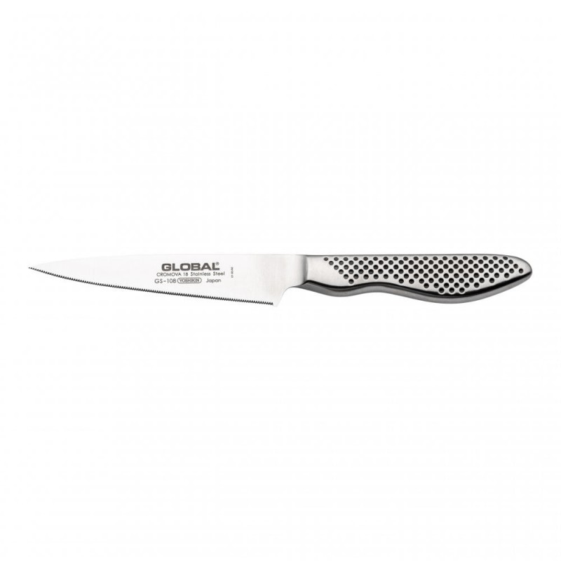 Global - GS108SE Couteau Universel Dents Fines 11,5 cm - Les Secrets du Chef