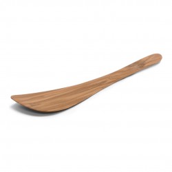 Lot de 2 spatules en bois, spatules pour wok de cuisine à long manche -  Ustensiles de cuisine en bois antiadhésifs - Poignée en bois - Poignée vert  clair : : Maison