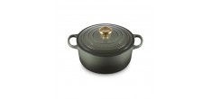 Signature Ronde Gietijzeren Stoofpot 4,2 L Tijm Groen Limited Edition (24 cm)