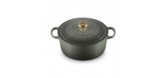 Cocotte Fonte Signature Ronde 6,7 L Vert Thym Edition Limitée (28 cm) 