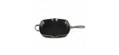 Poêle en Fonte Skillet Grill Carré 26 cm Vert Thym Edition Limitée 