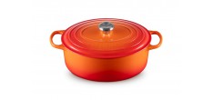 Cocotte Fonte Signature Ovale 6,3 L Orange Volcanique (31 cm) 