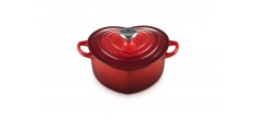 Cocotte Fonte Coeur 1,9 L Rouge Cerise (20 cm) 