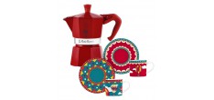 Winter Wonderland Set Moka Express 3 Tasses + 2 Tasses/sous-tasses 