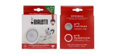 Moka Express 3 Joints + Filtre pour Cafetière Italienne 9 Tasses