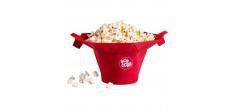 Poptop Popcorn Maker Mand voor Magnetron Rood