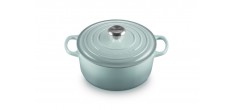 Signature Ronde Gietijzeren Cocotte 4,2 L blauw Sea Salt (24 cm)